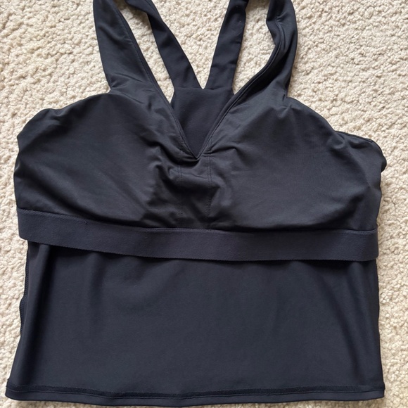 Alo Yoga Women's Airbrush Real Bra Tank Top - Black - Picture 10 of 10